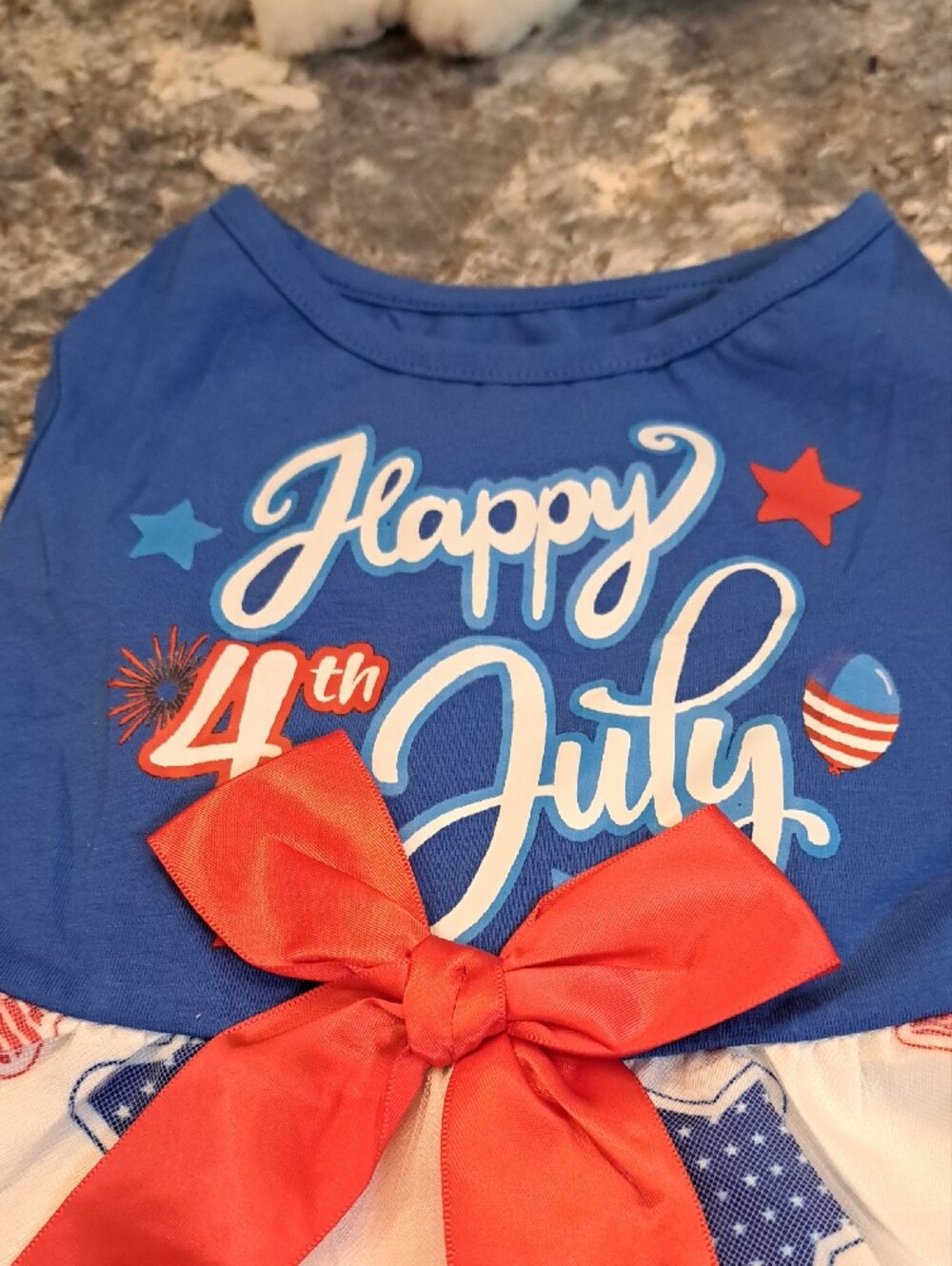 Happy 4th of July Red White & Blue Star Dress - Picture 2 of 5